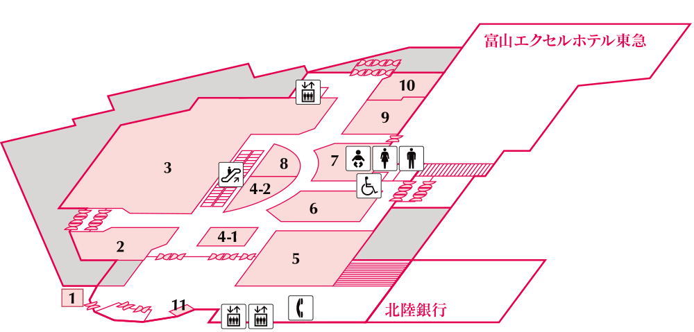 1F フロアマップ